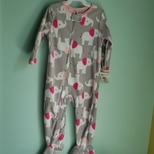 NWT 18 months fleece footed pajamas
